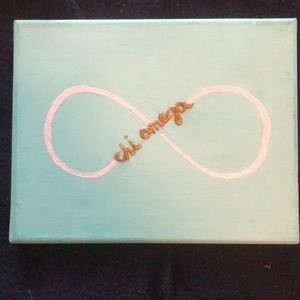 Chi omega canvas painting